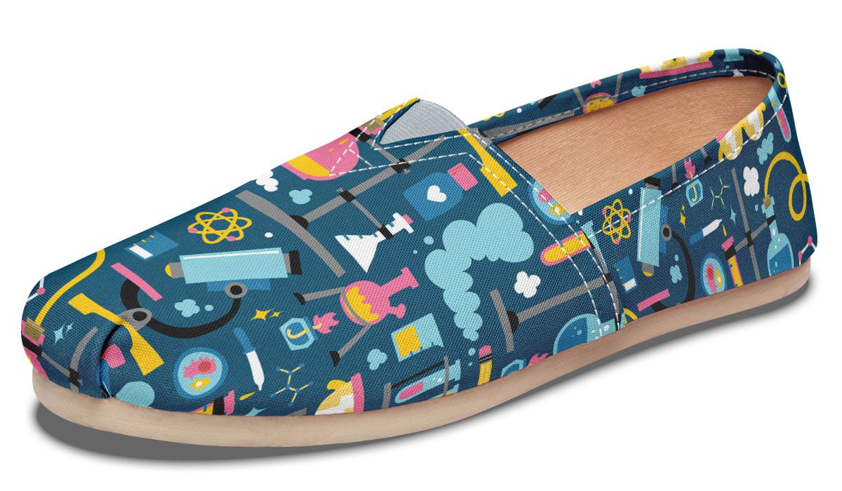 Science Lab Pattern Casual Shoes